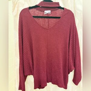 Lightweight maroon sweater